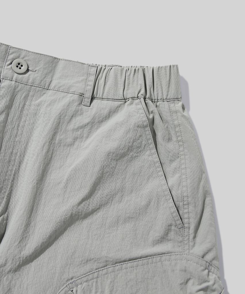 Beodeonteu Volume Cargo Nylon Shorts [Grey]