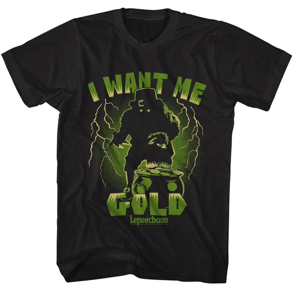 Leprechaun Movie Lubdan Buttowski Lightning Bolts I Want Me Gold Men T Shirt XXXL