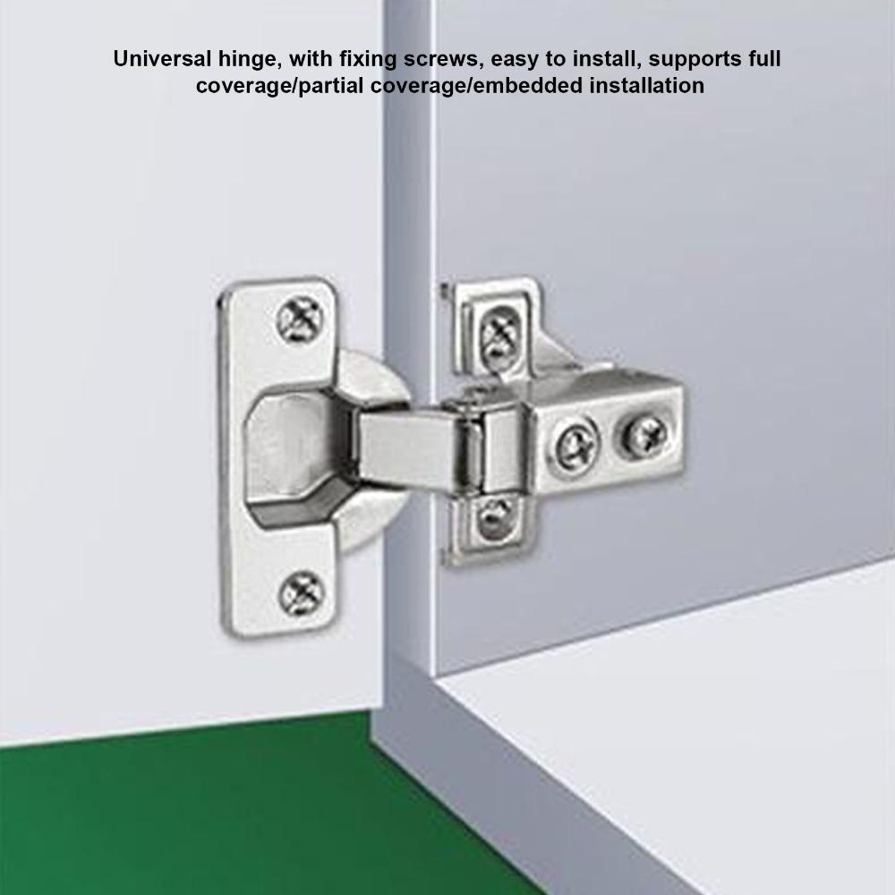 4pcs Adjustable Door Hinges Concealed Soft Close Hinges Heavy Cabinet Hinges  Cupboard