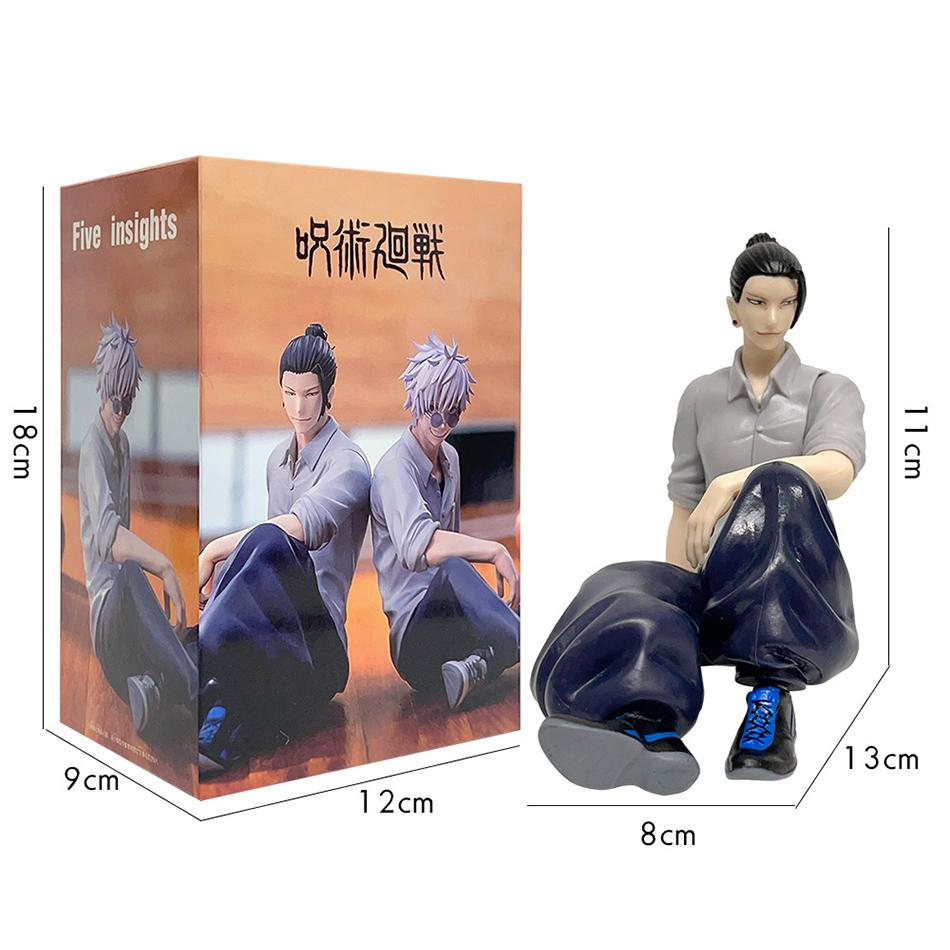 Anime Jujutsu Kaisen 11cm Gojo Satoru Geto Suguru Figure Sitting Posture The Strongest Toys Collection Decoration Ornaments PVC