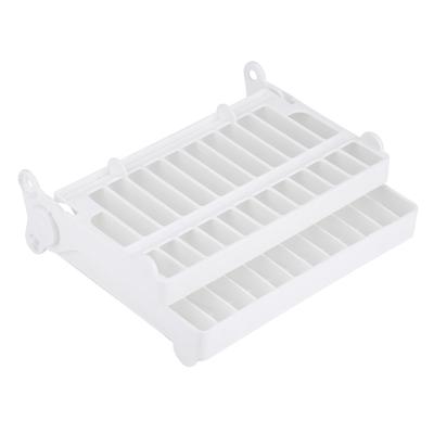 Bucătărie de acasă Farfurie pliabilă pentru uscare Suport de uscare Suport de depozitare din plastic pentru tacâmuri