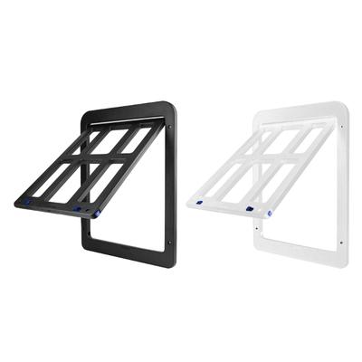 Cat Door Flap Free Entry and Exit Locking Cover Screen Door Mounted Clear Flap Get-in-anytime Upgraded Door