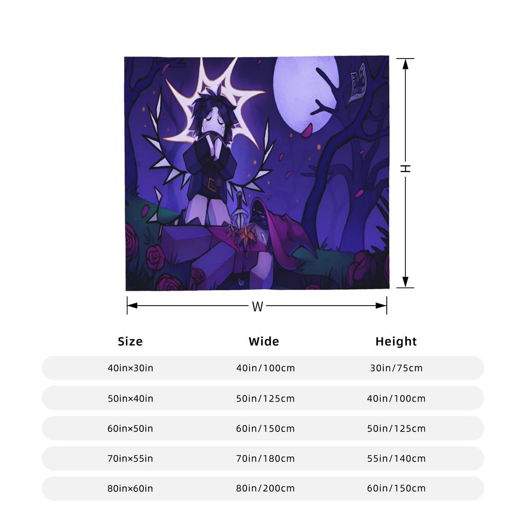 Azuretime Anime Fleece Blankets Azure Two Time Forsaken Awesome Throw Blanket for Home Hotel Sofa 125*100cm Quilt