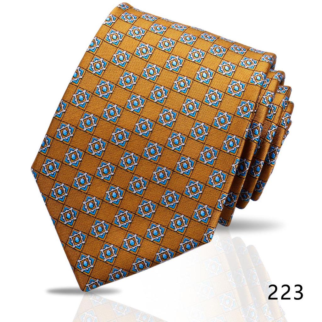 Men's High-Grade Black and Red Striped Silk Tie for Formal and Wedding Wear - 8CM
