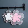 Cherry Blossoms Shape Silicone Coaster Coffee Table Cup Mats Pad Heat Insulation3pcs, Pink)