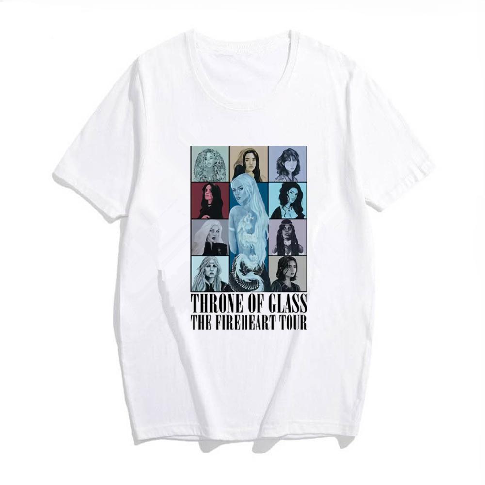 Vintage Fireheart Throne of Glass Konzert Grafik T-Shirt Sarah J Maas Throne of Glass DAS Fireheart Tour Tee Buchliebhaber Geschenk