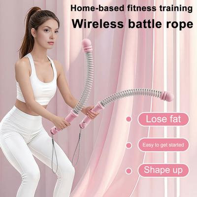 Corda de Batalha Sem Corda Homens Mulheres Exercitador de Braço Cardio Treino de Força Muscular Corda de Treino Sem Fio Equipamento de Fitness para Academia em Casa