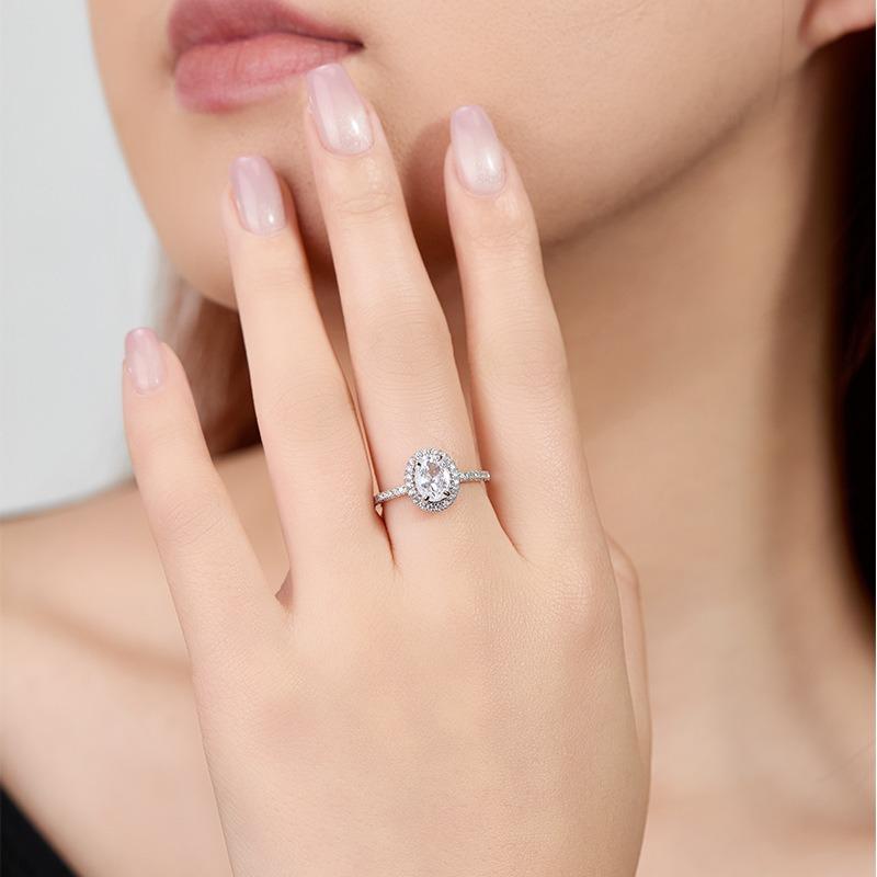 Copper Ring Zircon Shining For Women Cassic Wedding Jewelry Engagement Bands Fine Fashion Gift Party High Quality