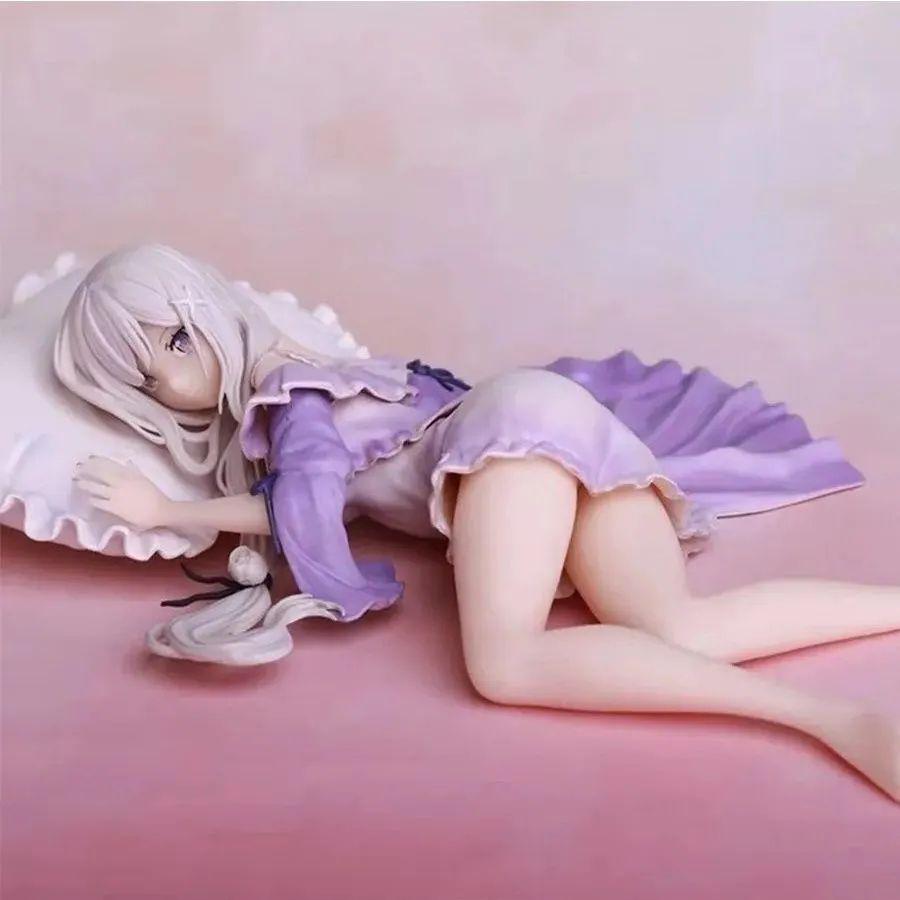[USED] Re:Zero Pajama Emilia Sleeping Figure 1/7 approx. 25cm