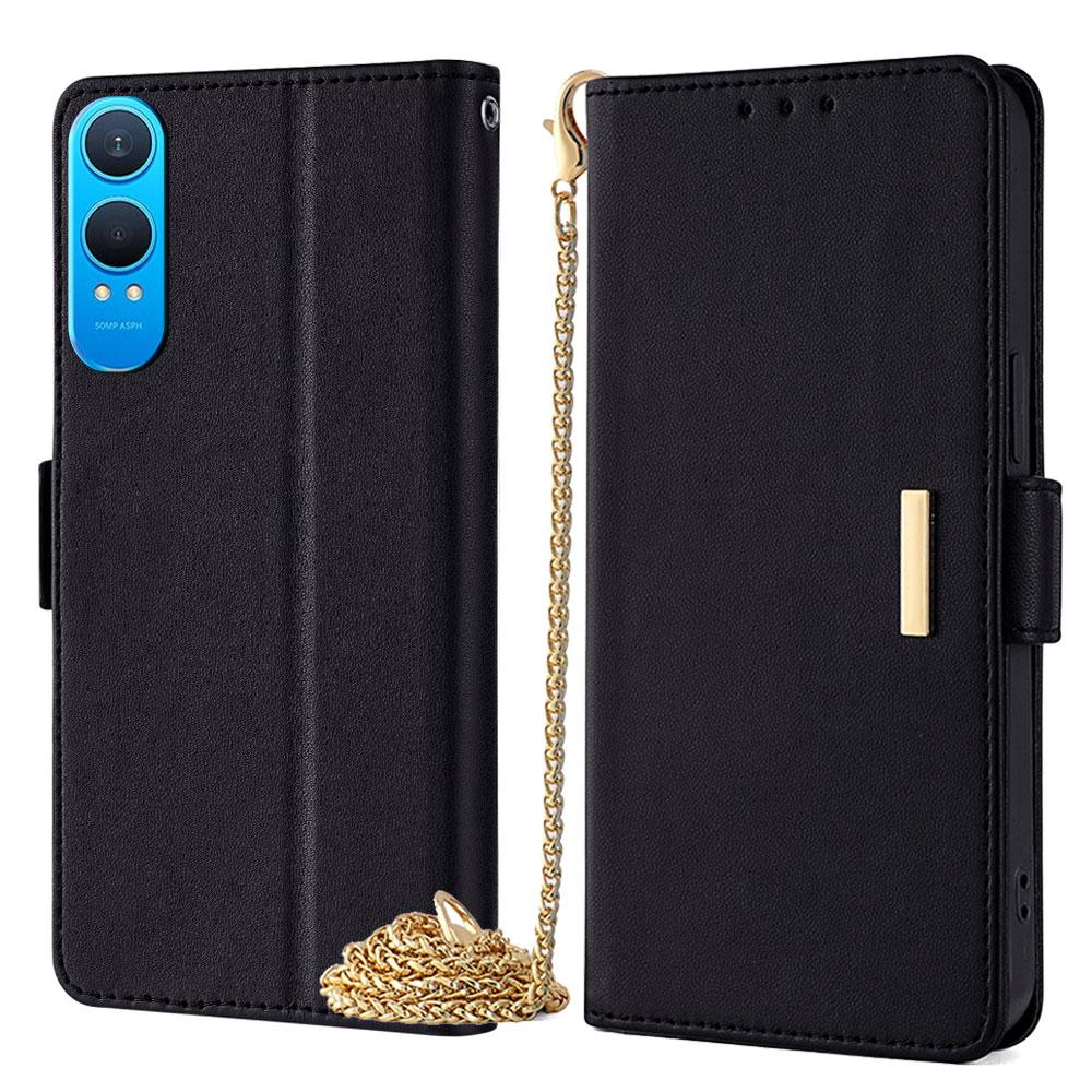 

For OnePlus Nord CE4 Lite 5G/Oppo K12x 5G (China) Case PU Leather Wallet Stand Phone Cover with Crossbody Shoulder Strap C