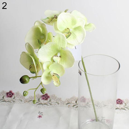 Artificial Butterfly Orchid Silk Flower Home Wedding Decor Phalaenopsis Bouquet