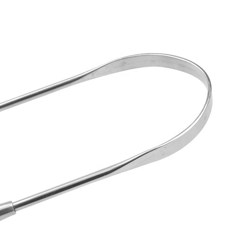 Professional Surgical Grade Stainless Steel Tongue Cleaners 304 Tongue Scraper