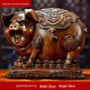Gold Pig Coin Bank - Wealth-Attracting Figurine Gift for Children & Adults, Creative Birthday Present for Those Born in the Year of the Pig