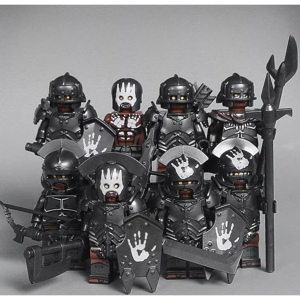 Kt1033 Strong Orc Warrior Army Building Block Figurine Ring Ring Assembly Toy
