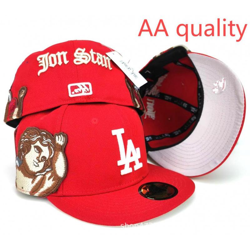 AA Fitteds Caps Jon Stan Angel Flying Baseball Cap 3D Embroidery Fit Cap Size Cap