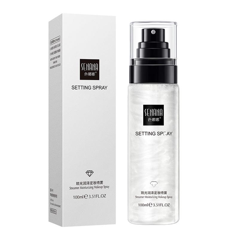 Hochvolumiges Quicksand-Fixierspray, Ölkontrolle, Feuchtigkeit, feuchtigkeitsspendender Glanz, lang anhaltendes Fixierspray, schnell fixierende Feuchtigkeitscreme, Hautkosmetik