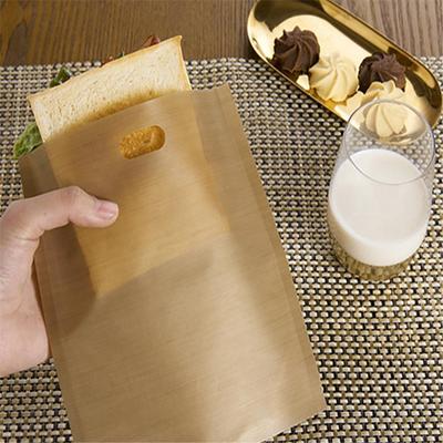 5 Pcs/set Reusable Toaster Bag Non Stick Bread Bag Sandwich Bags Fiberglass Toast Microwave Heating Pastry Tools