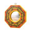 Small Outdoor Bagua Mirror: Convex/Concave Door & Window Ornament with Wooden Board