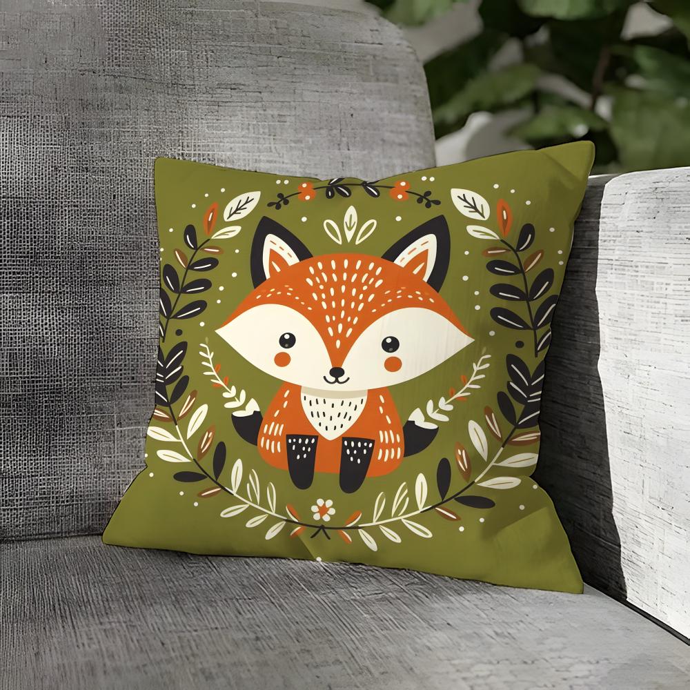 Colorful Plant And Insect Home Pillow Case Linen Pillows Case Cushions Case Sofa Pillows Case Decor Home