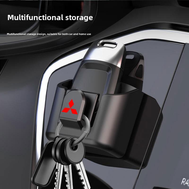 Car Remote Key Storage Box Auto Holder Case For Mitsubishi Outlander Sport Mirage Eclipse Cross Pajero ASX Lancer EVO Montero LG3
