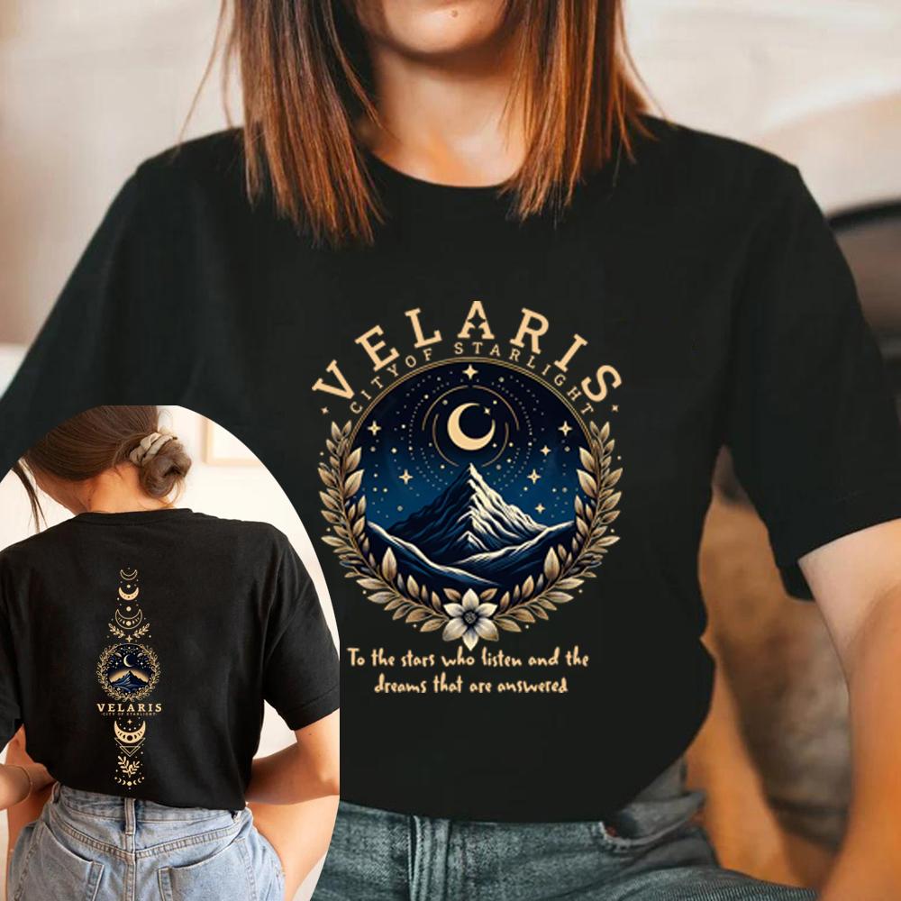 Velaris City of Starlight Shirt ACOTAR TShirt The Night Court Tshirts Unisex Women Graphic T Shirts SJM Merch Shirt Bookish Gift