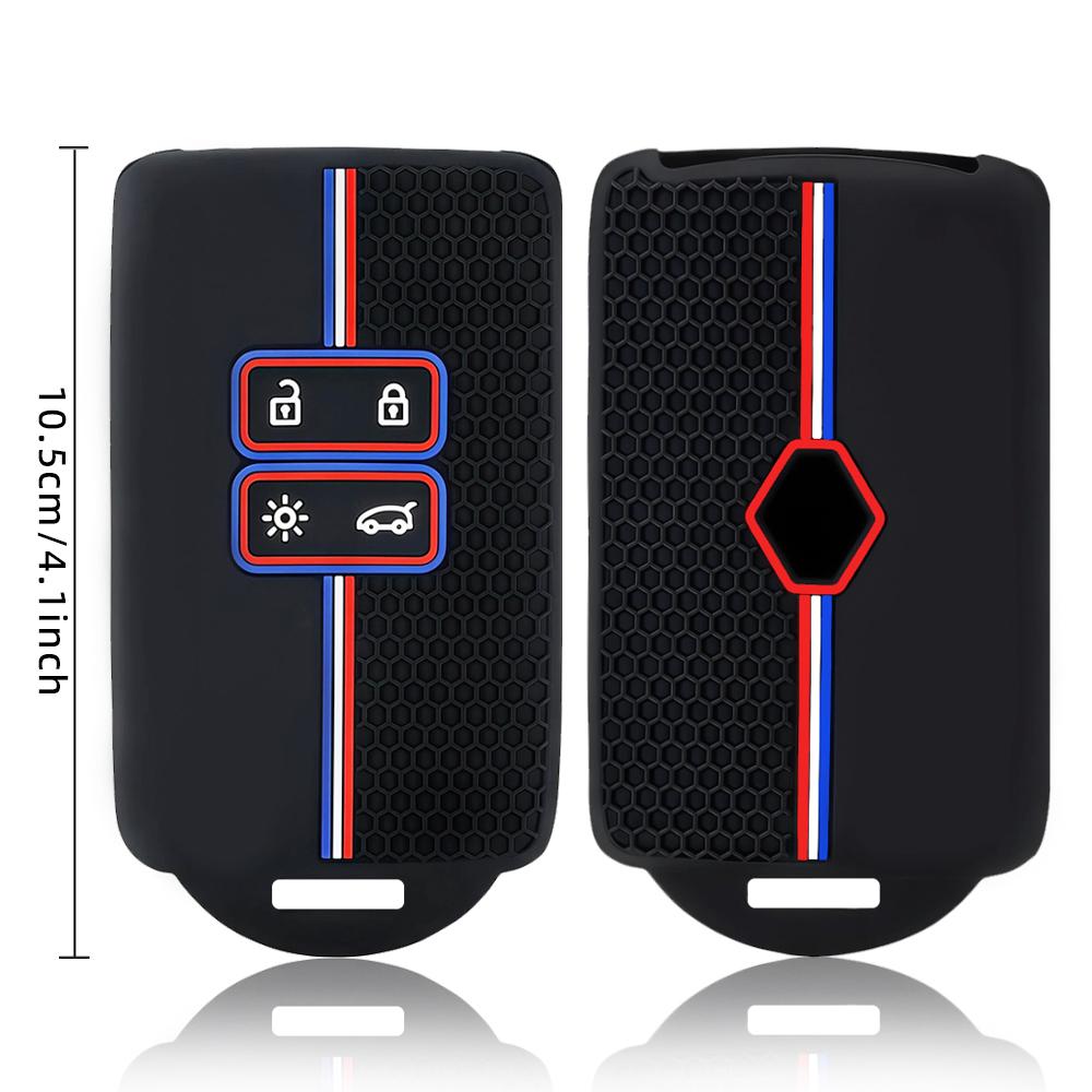 Silicone Key Case Cover For Renault Austral Captur Arkana Koleos Zoe Scenic Dacia Sandero Duster Logan Jogger Kadjar Clio Megane