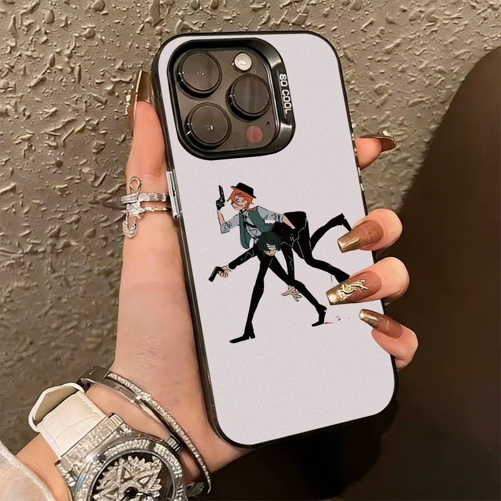 BSD D-Dazai Osamu   Phone Case For iPhone 17,16,15,14,13,12,11 Plus,Pro Max,XS,Colorful Silver Phone case Funda Cover