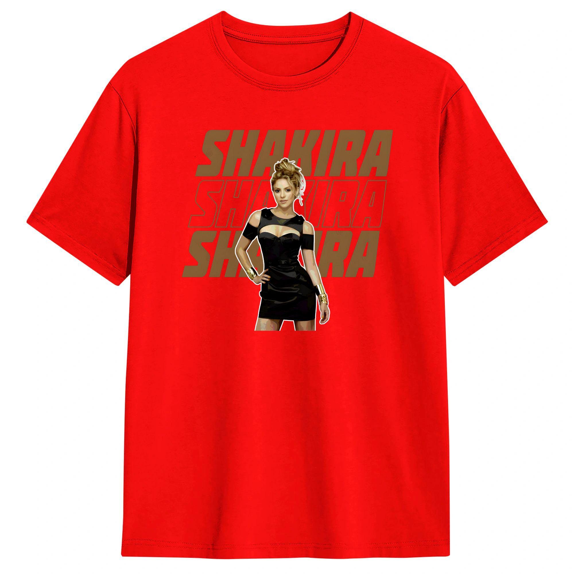 

Shakiras TShirt Unisexs Funny T Shirts Beach Crew Neck Trendy Cool Tees Printed Oversize Clothes S