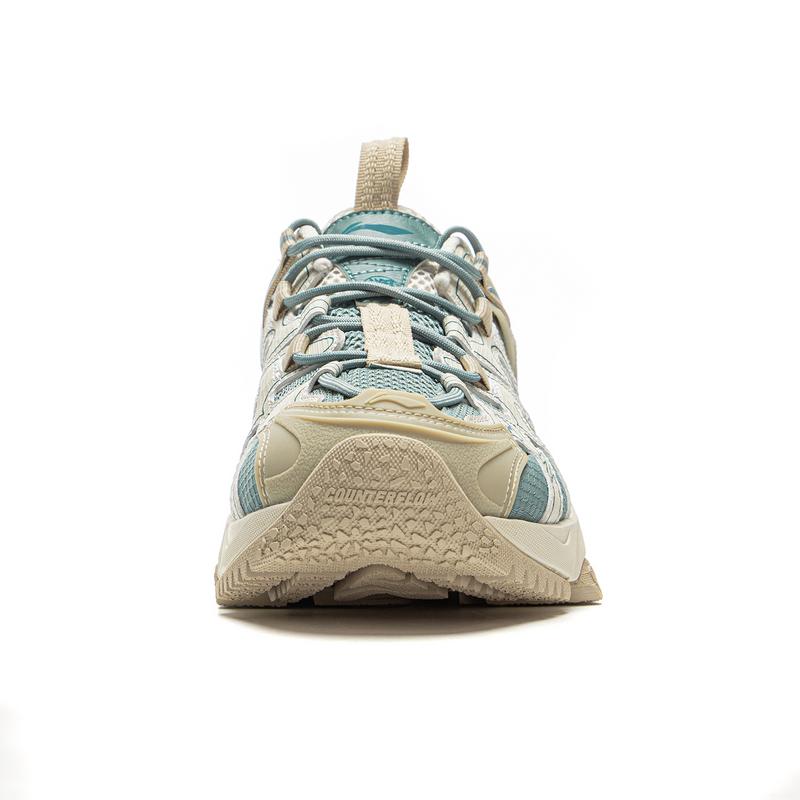 new LiNing CF Tracing, Xingye Cushioning, Wear Resistant Low top Hiking Shoes Unisex Green White