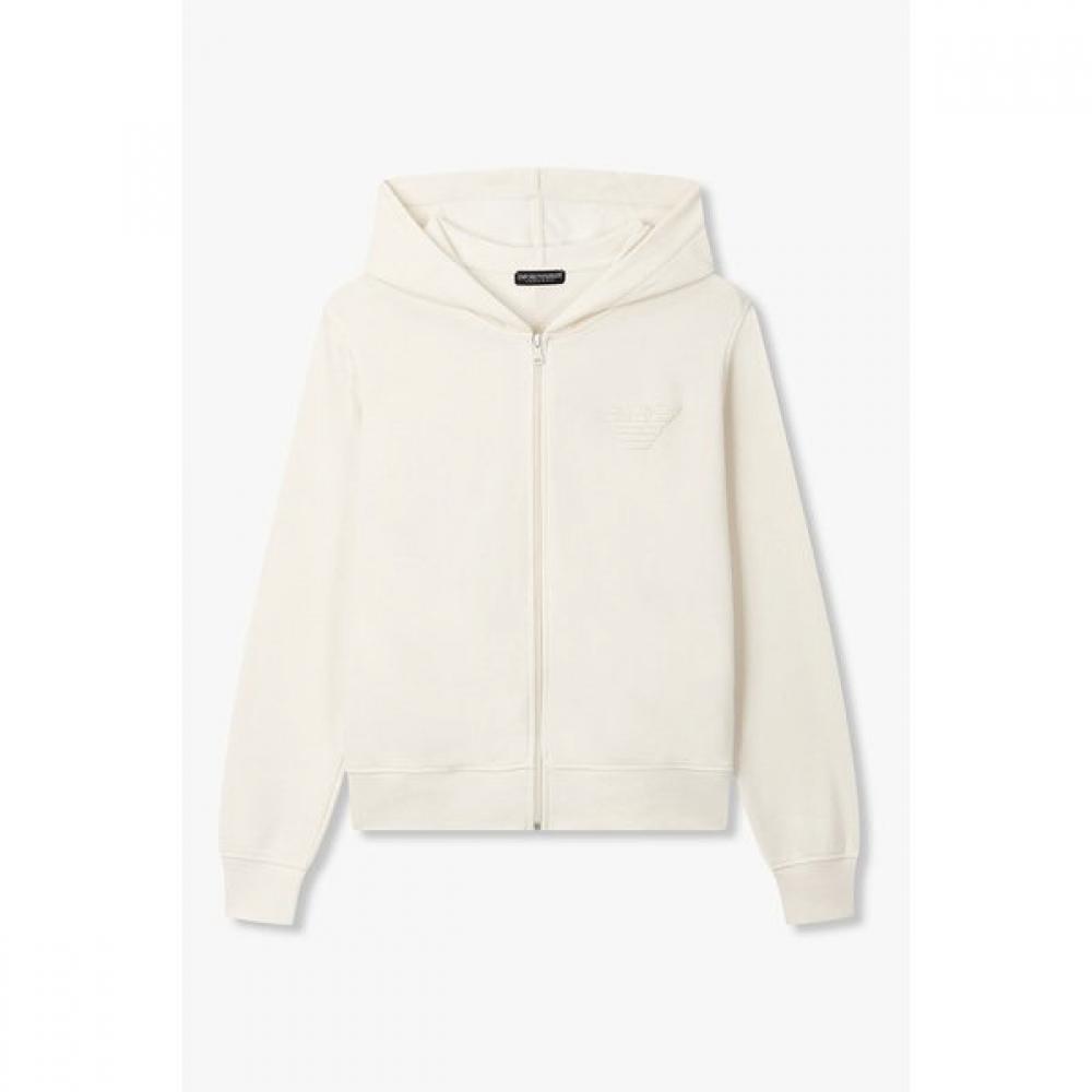 Emporio Armani Women S Embroidered Logo Lounge Hoodie Zip Up XS85 16800₽