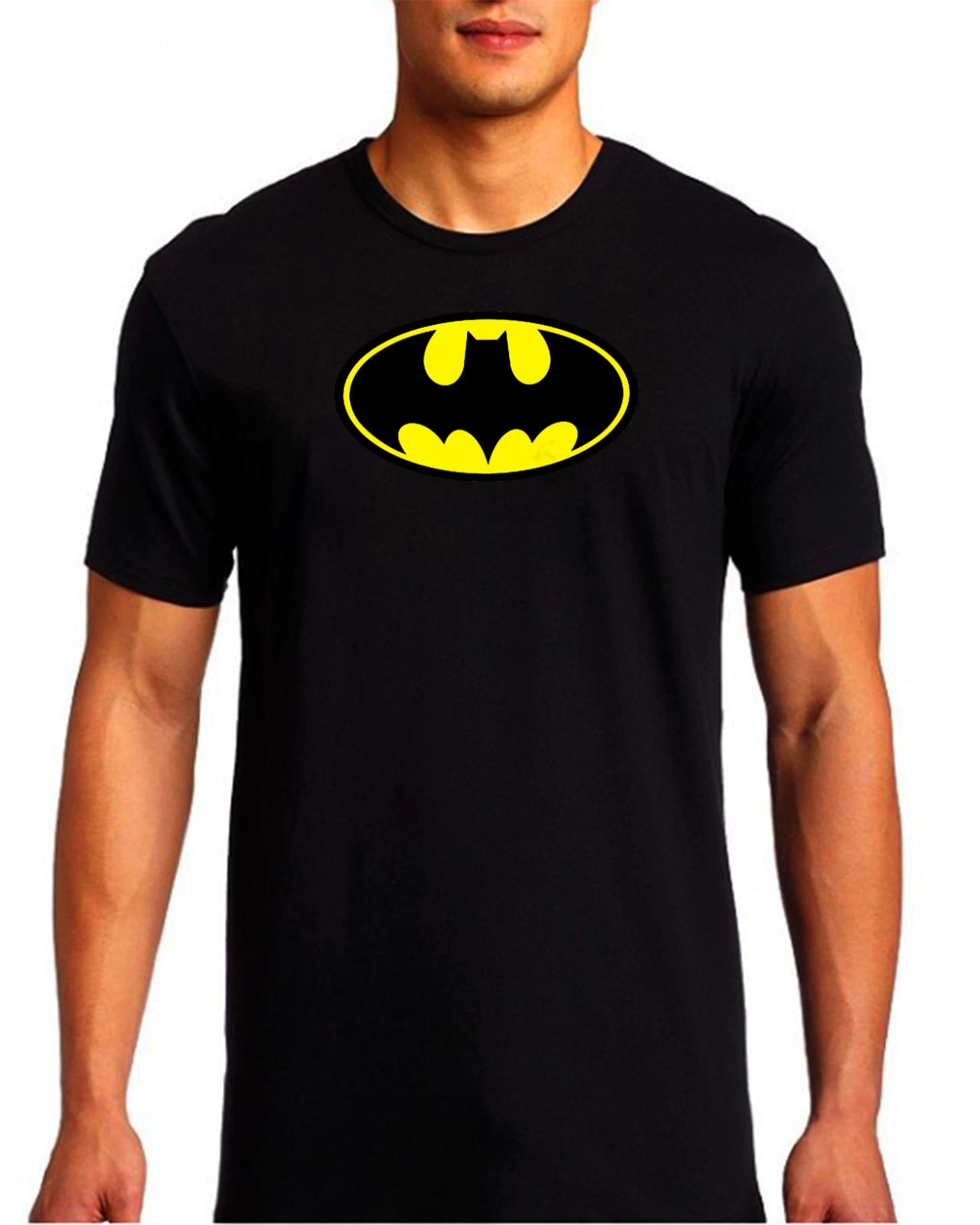 Batman classic logo shield durable vinyl awesome GRAPHIC T SHIRT 4XL