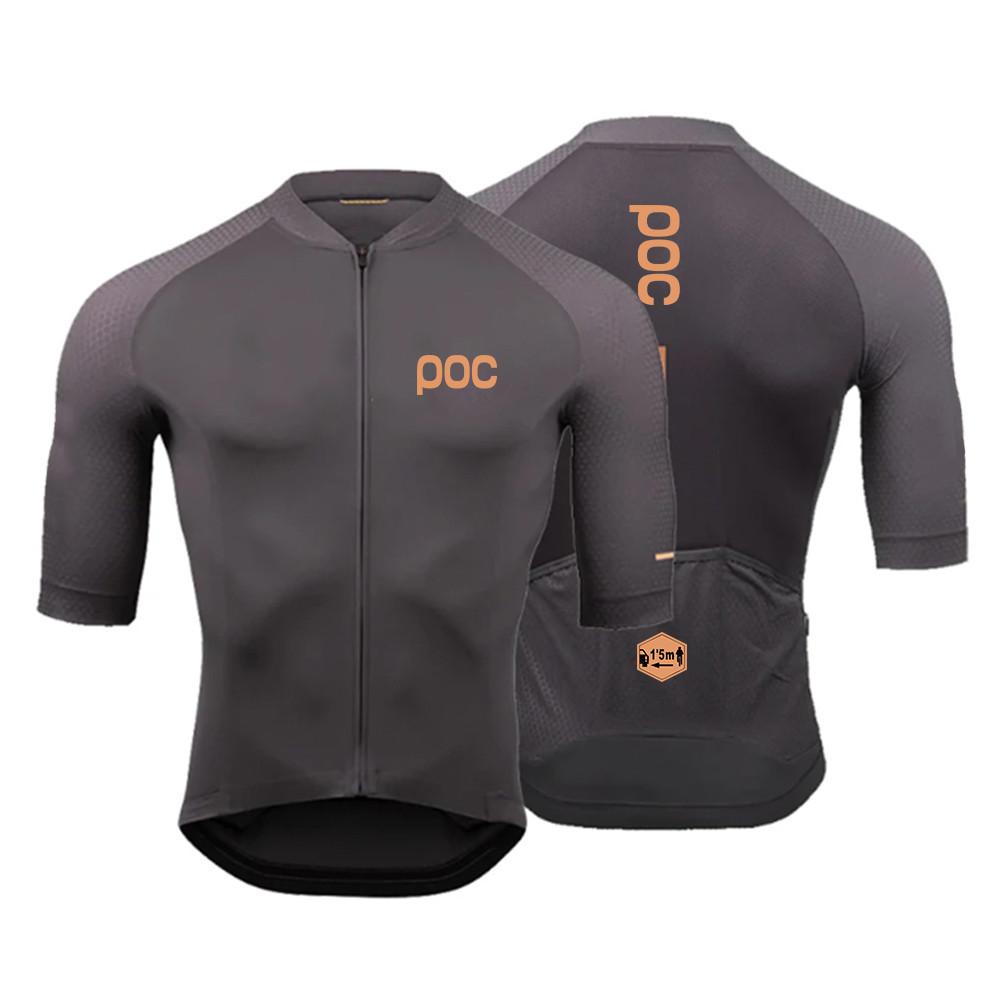 POWERBAND POC Fashion Cycling Jersey Anti-UV Men Women Bicycle Cycling Clothing 2024 Summer Bike Jersey Short Sleeve Quick-dry Cycling Shirts