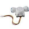 Professioneller Kunststoff-Wasserflussmesser 0,3-10L/min 3/8" Durchflussmesser Weiß Schnellkupplung Kraftstoffflussmesser Wasser Diesel