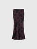 General Idea Pattern Bias Long Skirt [Purple] / Wbe3L13509