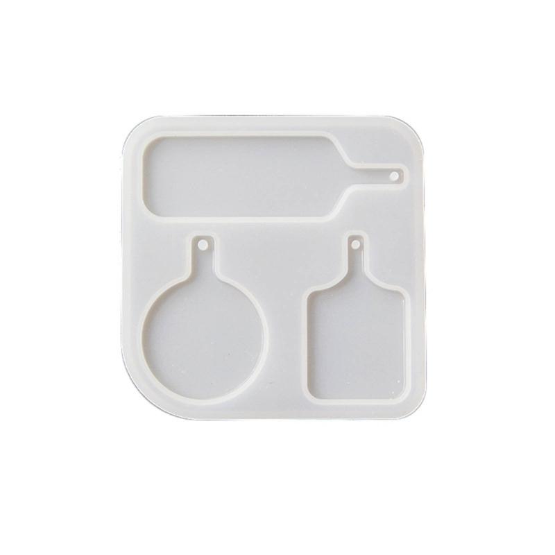 Mini tacka do zabawy jedzeniem Silikonowa forma do DIY Spersonalizowana okrągła breloczek Kolczyk Zawieszka Forma do jedzenia Napojów Biżuteria Narzędzie