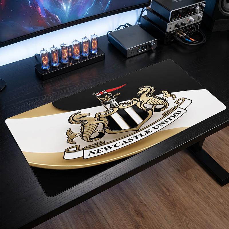 Newcastle United Fußball Druck Großes Mauspadd, Rutschfestes Erweitertes Gaming-Schreibtischmatte für Büro Zuhause
