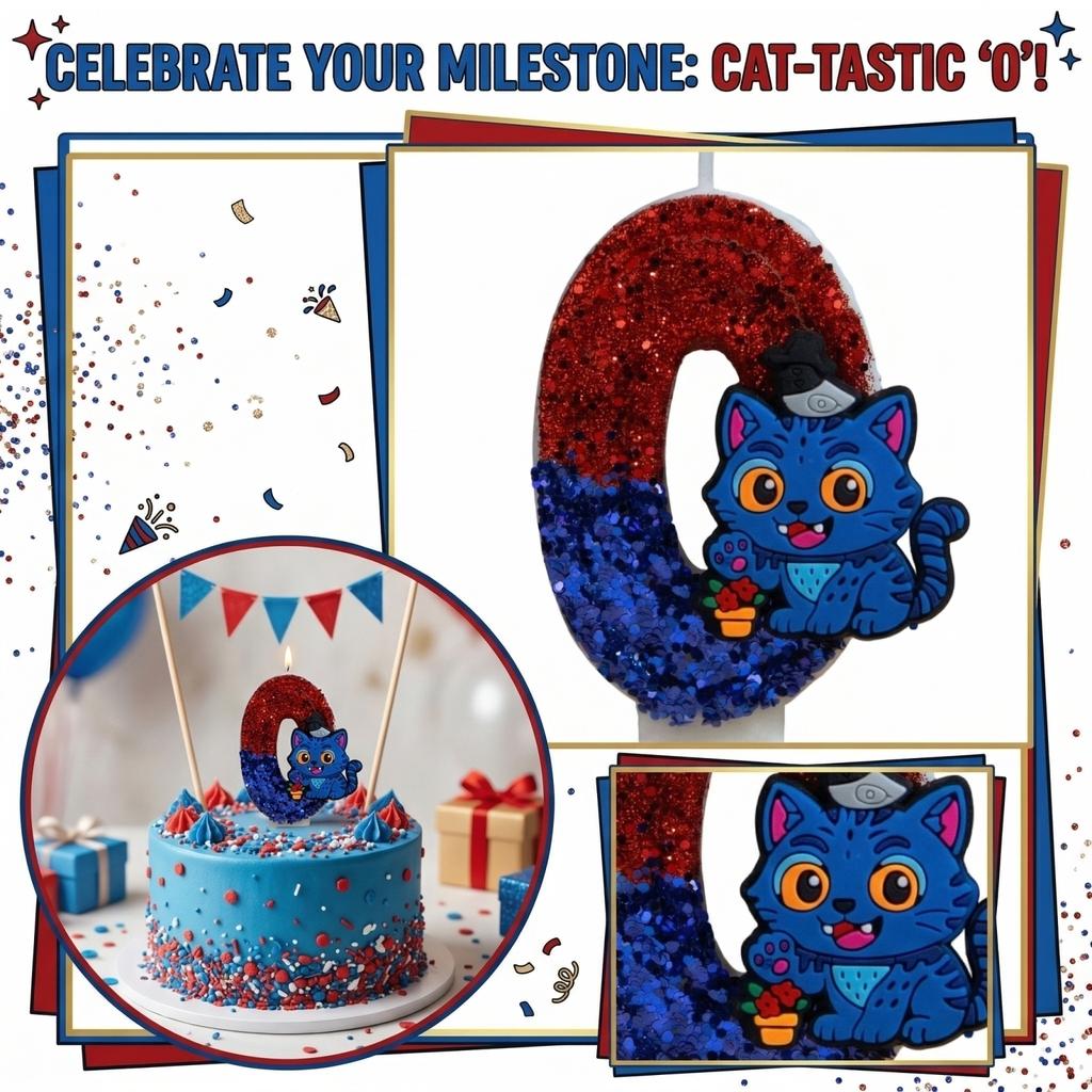 Fashion Cartoon Creative Birthday Candles Party Digital Candles