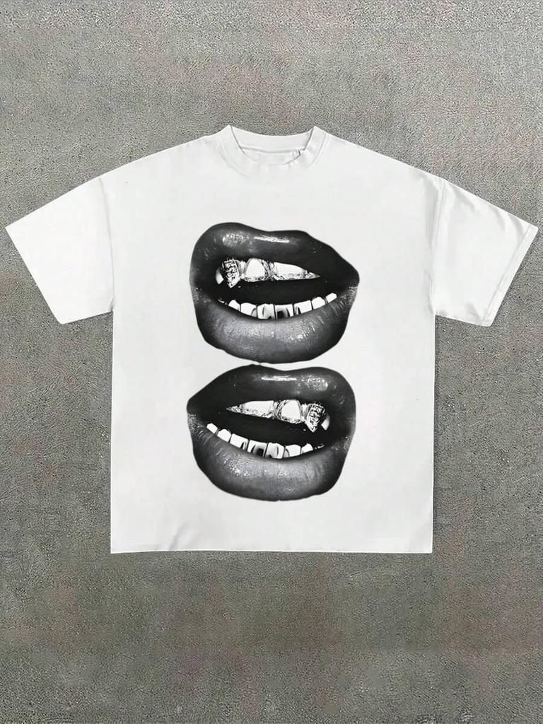 Grill Lips Funny Graphic Unisex T-Shirts