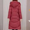 Warme lange Parkas für Frauen Mantel Mode dicke Damen Wintermäntel mit Kapuze