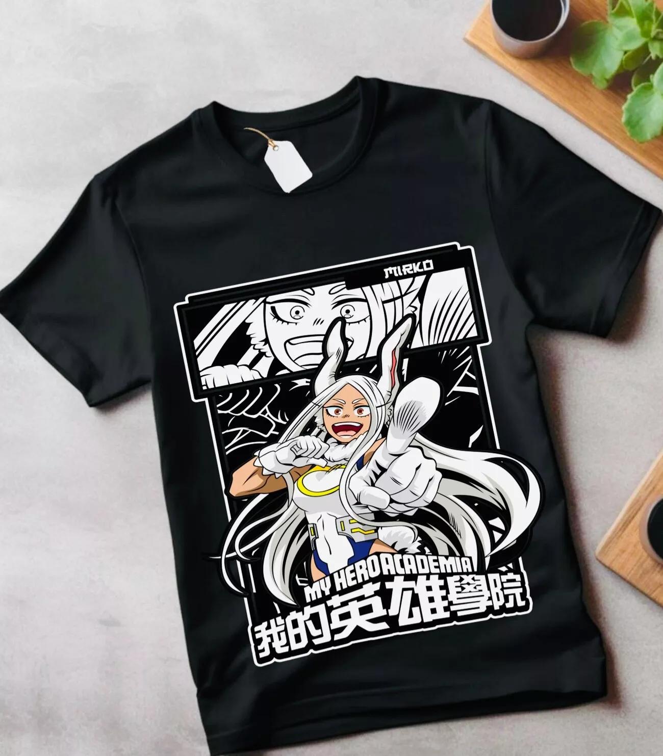 Футболка Герой-Кролик Мирко Руми Усагияма Мирко Bnha Моя Геройская Академия Подарок Футболка 4XL