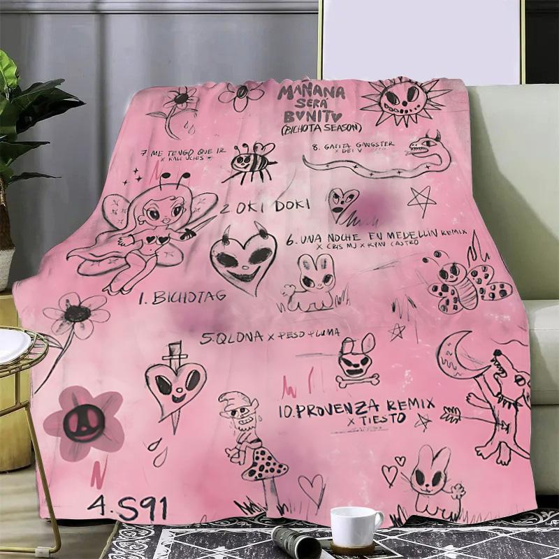 Karol G Manana Sera Bonito Printed Blanket Picnic Blankets Warm Blanket Soft and Comfortable Blanket Home Travel Birthday Gift