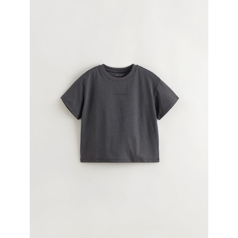 [Quick-Drying Sun Protection] Mark Jenny Boys and Girls Letter Sports Short-Sleeved T-Shirt Kidsren's Tops Summer Wear 550556