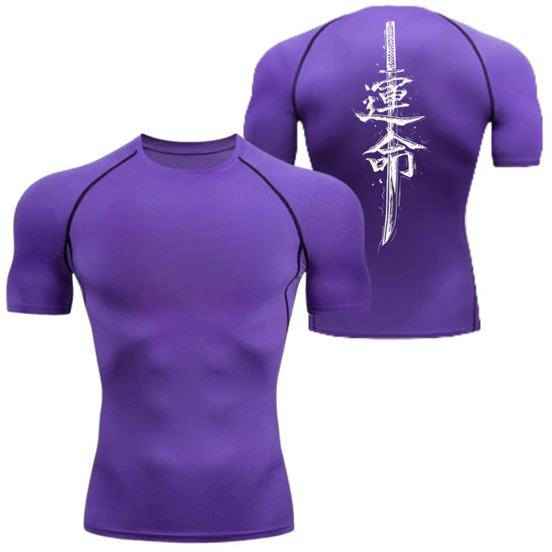 Men's Compressed Shirt Sports Quick Drying Fitness T-shirt Tight Sweat-Absorbent Jogging Cycling Outdoor 8 Colors Short Sleeve