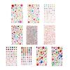 Colorful Star Rhinestone Face Stickers Dopamine Makeup Gems for Music Festival Self-Adhesive Body Jewels for Cheek Decoration