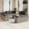 VidaXL Garden Lounge Set with Cushions 13 Pcs, Sofas with Adjustable Feet, Outdoor Furniture Set Patio Terrace, 3249181