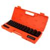 15 PCS/SET SET DRIVE   SOCKET, 1/2 Inch     Socket Tools 10-32 Mm for Garage Workshop