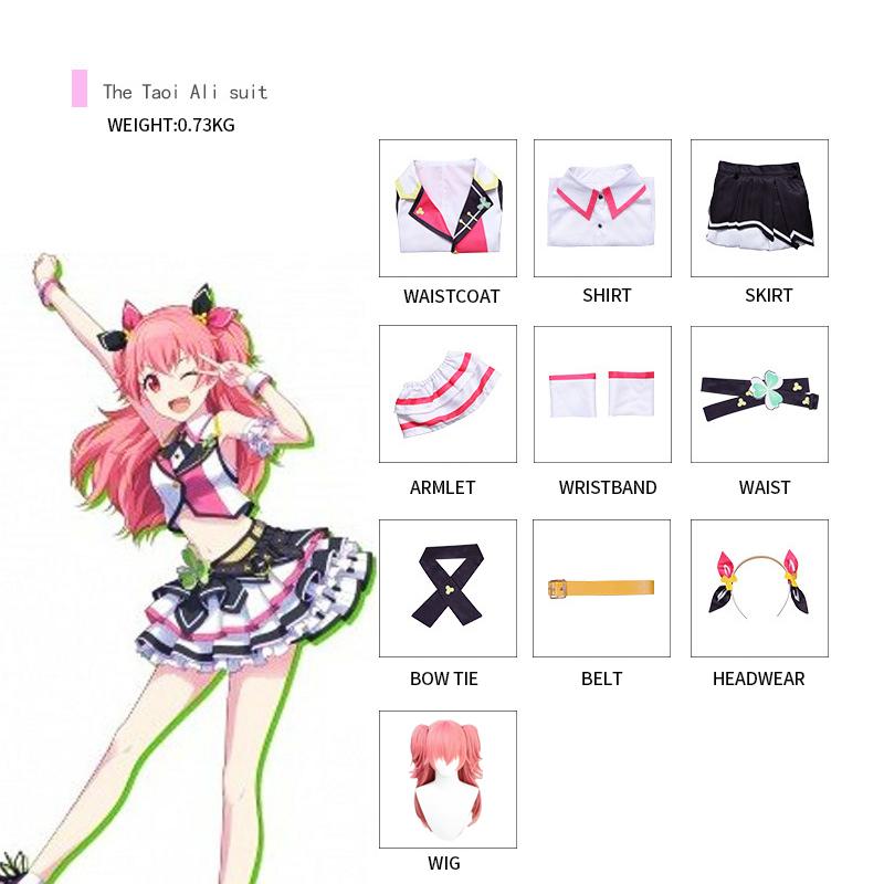 HaKiritani ruka Cosplay Hanasato Minori Momoi Airi Hinomori Shizuku Cosplay Anime Project Sekai Colorful Stage Costume MORE JUMP