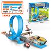 Speed Stunt Double Car Wheels Model Toys For Kids Racing Track Diy Assembled Rail Kits Educational Interactive Boy Children Toys
