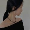 Black Stone Necklace (onyx)