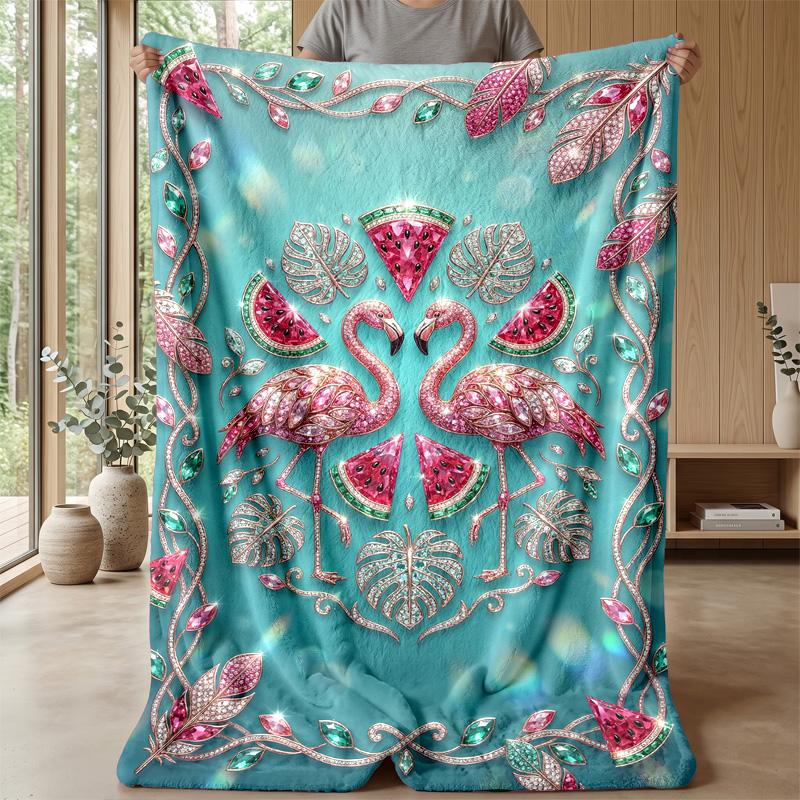 Flaming Tiger Artwork 1 Theme Blanket Lightweight Warm Flannel Blanket Decorative Throw Blanket for Home Decoration